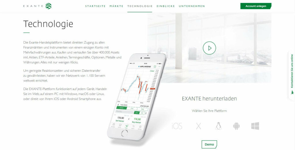 technologie von exante