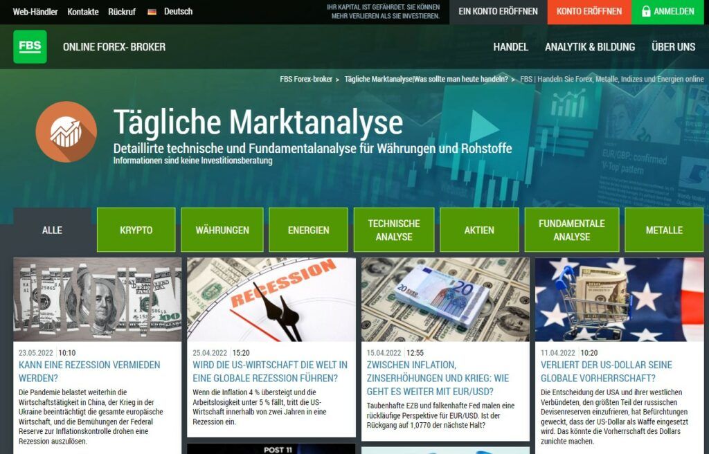 Detaillirte technische und Fundamentalanalyse für Währungen und Rohstoffe