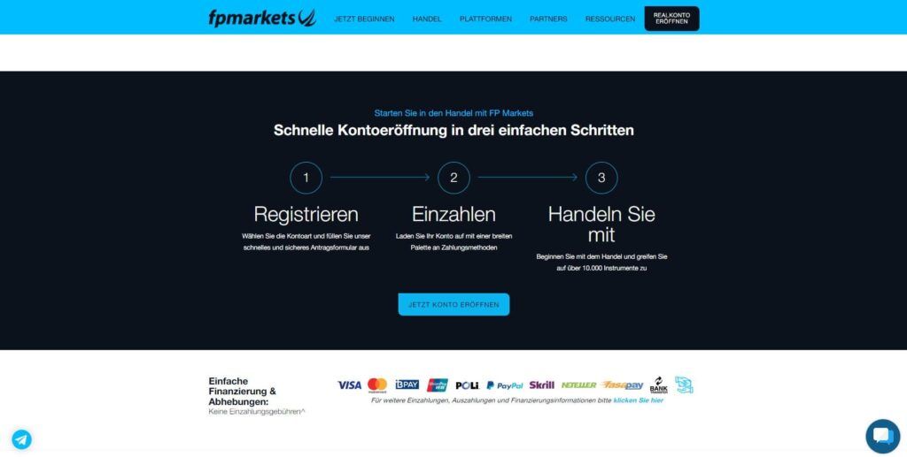 starten sie in den handel mit fp markets