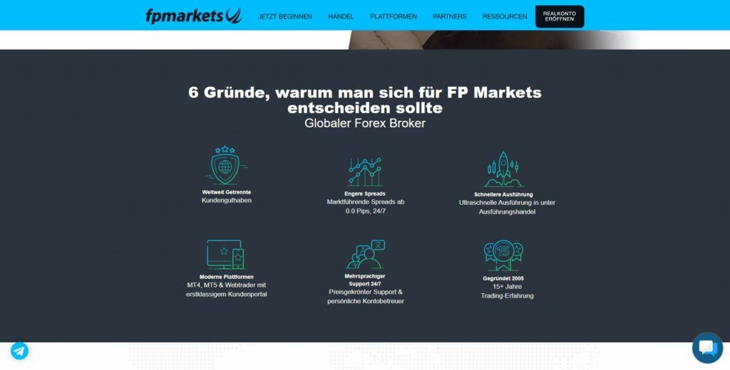 Warum sollten Sie den Broker fp markets wählen?
