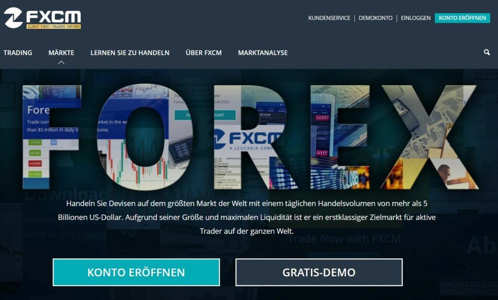 Das Forex-Angebot von FXCM