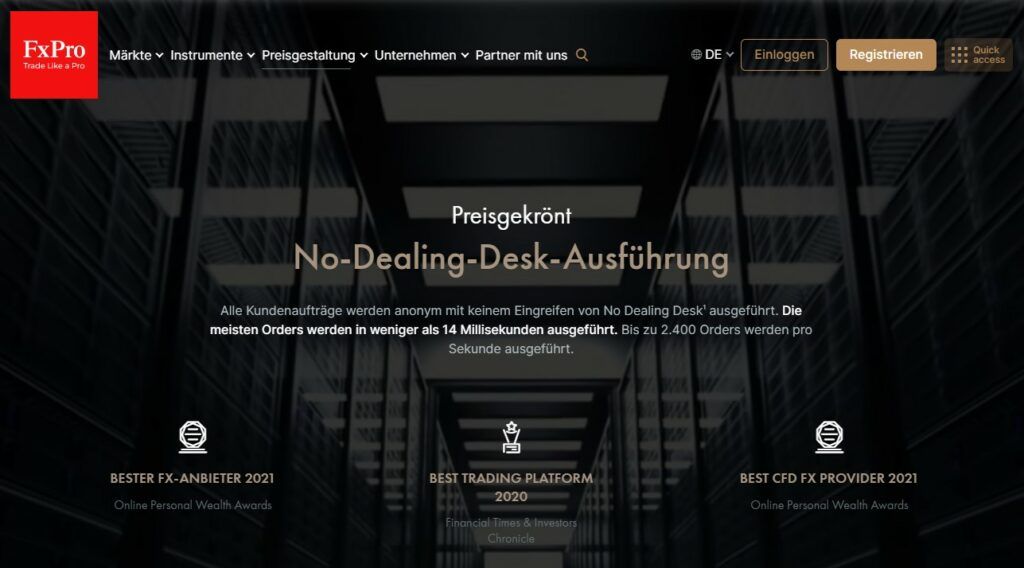 No-Dealing-Desk-Ausführung