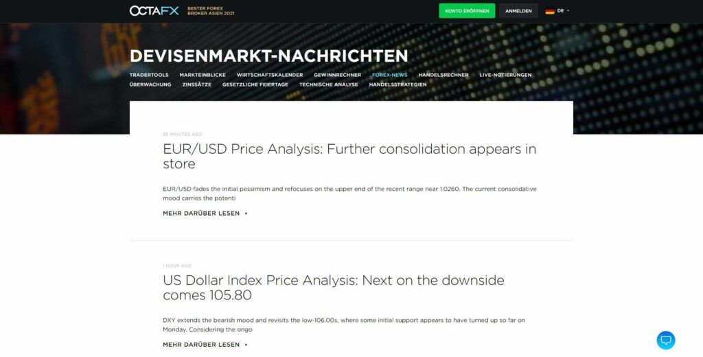 octafx devisenmarkt nachrichten