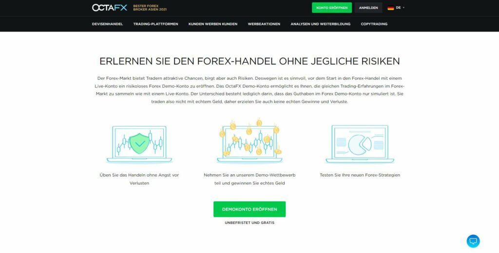 demokonto bei octafx