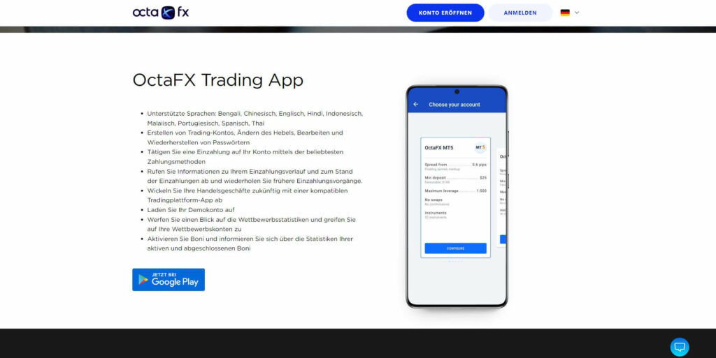 copy trading app von octafx