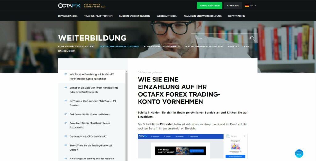 octafx weiterbildung