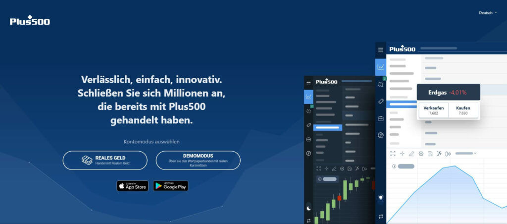 plus500 zugang zum webtrader