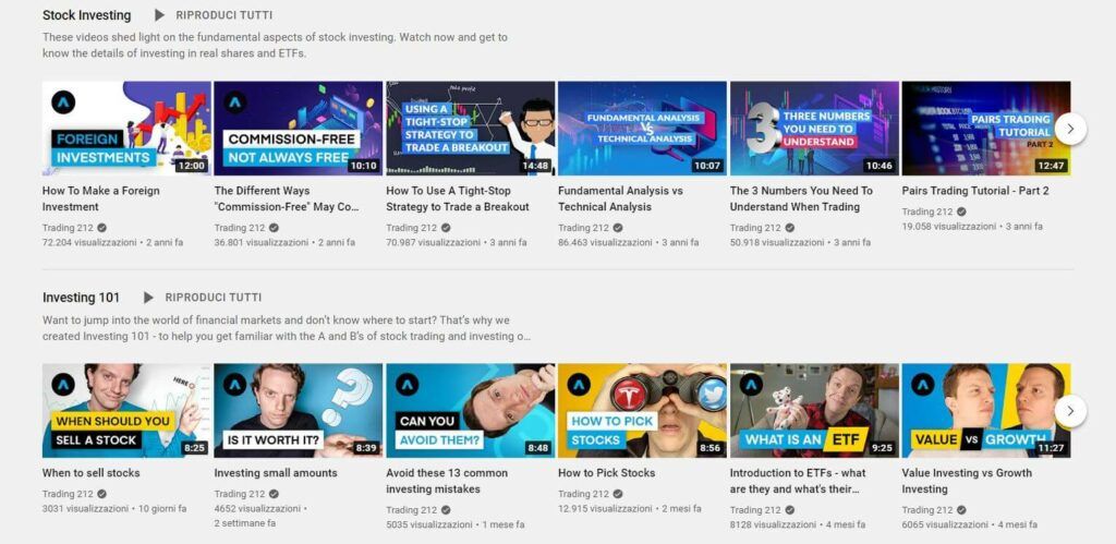 trading 212 youtube-kanal