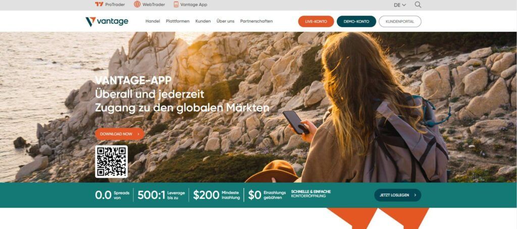 vantage handelsapp