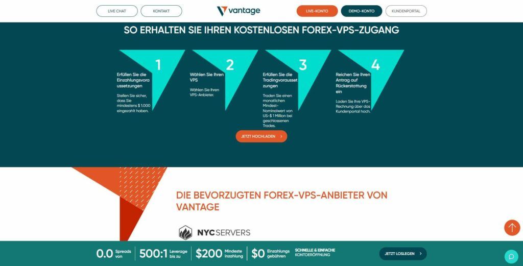 wie man vantage kostenlos vps bekommt