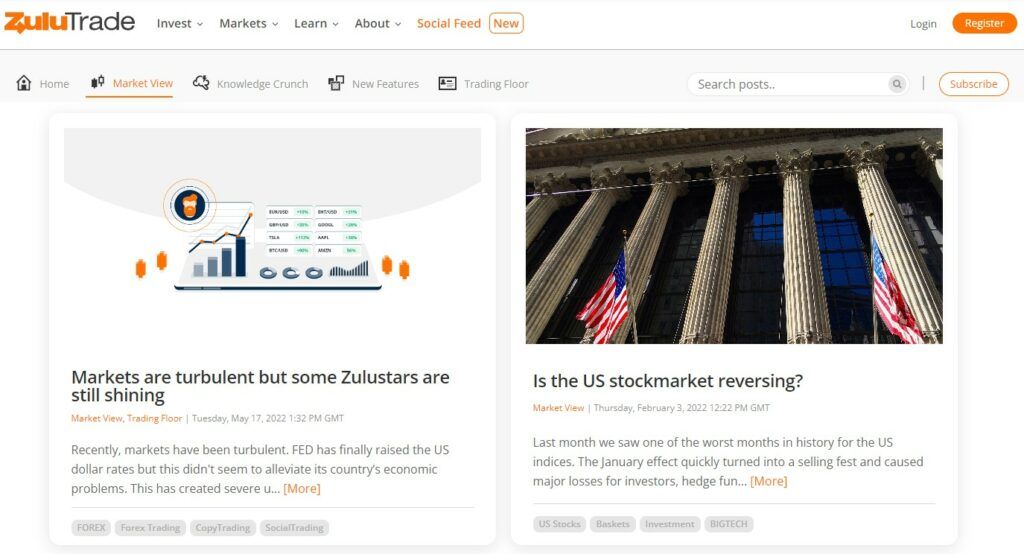 Der Blog von ZuluTrade, um mit Neuigkeiten auf dem Laufenden zu bleiben