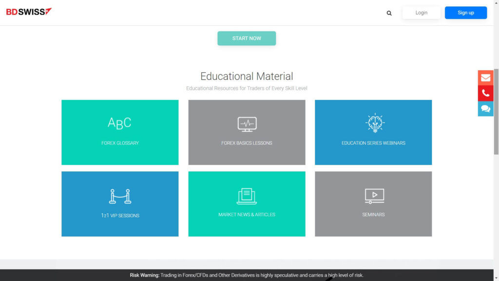 bdswiss educational material