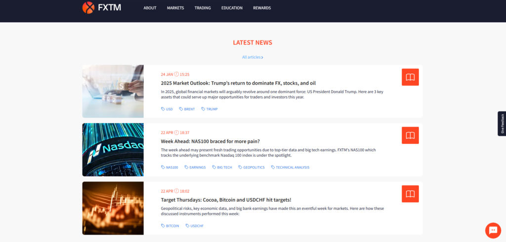 fxtm Marktkenntnisse